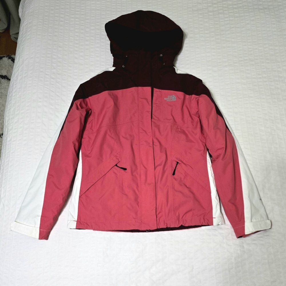 The North Face Triclimate Hyvent Womens Maroon and Coral Jacket